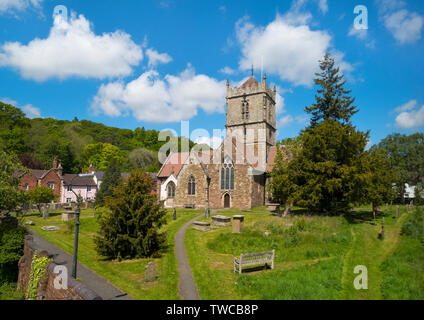 San Lorenzo la Chiesa in Church Stretton, Shropshire, Inghilterra, Regno Unito Foto Stock