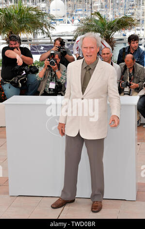 CANNES, Francia. 20 maggio 2008: Clint Eastwood al photocall per il suo nuovo film "Changeling" presso la 61annuale internazionale Film Festival de Cannes. © 2008 Paul Smith / Featureflash Foto Stock