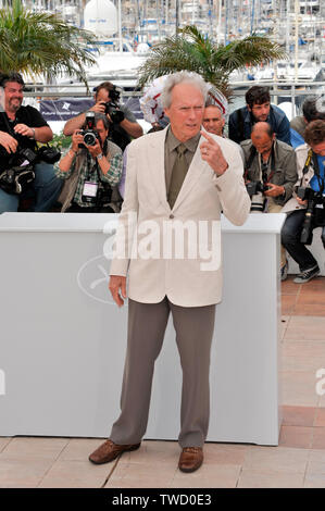 CANNES, Francia. 20 maggio 2008: Clint Eastwood al photocall per il suo nuovo film "Changeling" presso la 61annuale internazionale Film Festival de Cannes. © 2008 Paul Smith / Featureflash Foto Stock