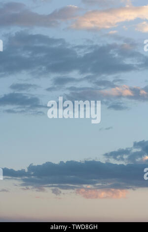 Tramonto africano sopra il Masai Mara, Kenya. Foto Stock