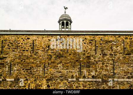 La parete di Chambly fortezza in Canada Foto Stock