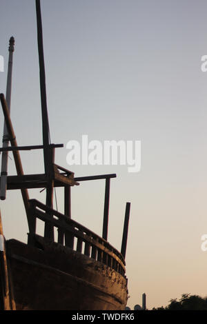 Dhow arabo barca serie 3 Foto Stock