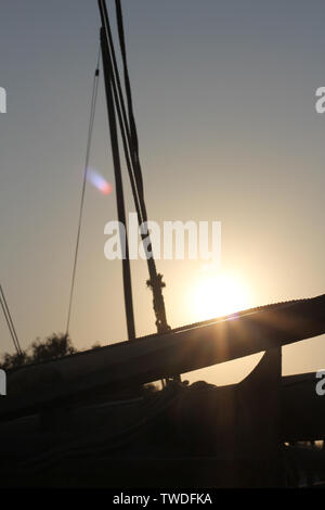 Dhow arabo barca serie 3 Foto Stock