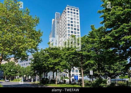 Harenberg City Centre, casa editrice, torre di uffici, Dortmund, Renania settentrionale-Vestfalia, Germania Foto Stock