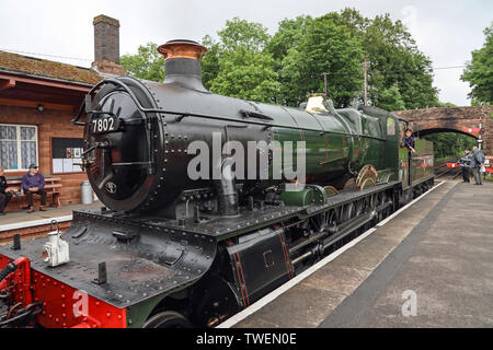 West Somerset Railway corre attraverso North Somerset. Gestito da personale e volontari porta trippers giorno, communters, appassionati e tavellers al nord Foto Stock