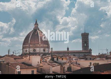 Skyline di Firenze con il Duomo Cattedrale di Santa Maria del Fiore Foto Stock