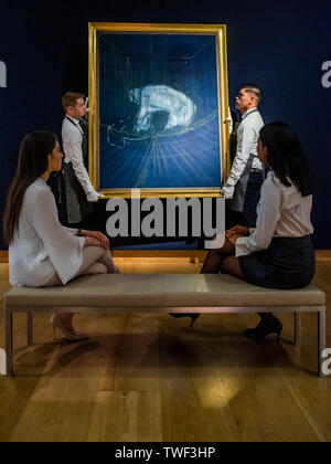 Londra, Regno Unito. Xx Giugno, 2019. Francis Bacon (1909-1992), "a un lavabo', 1954 circa, preventivo: £5,000,000-7.000.000 - Christie's ha presentato una mostra di opere del suo imminente Post-War e arte contemporanea serata d'Aste. Esso sarà in vista al pubblico dal 21 al 25 giugno 2019. Credito: Guy Bell/Alamy Live News Foto Stock