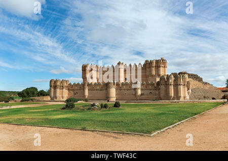 Bel castello coca in Spagna Foto Stock