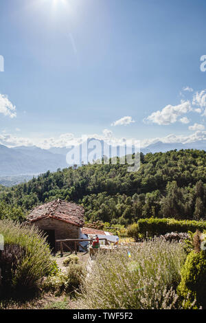 Città italiana di Barga Foto Stock
