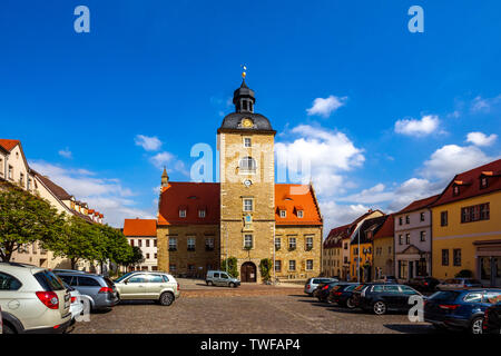 Mercato storico di Querfurt, Germania Foto Stock