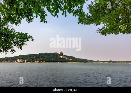 Lago Kunming, Palazzo Estivo, Pechino Foto Stock