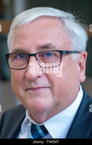 Magdeburg, Germania. Xx Giugno, 2019. Michael Richter (CDU), il ministro delle Finanze dello Stato della Sassonia-Anhalt. Dopo la sua nomina, il candidato è stato giurato in dal primo ministro dello Stato europeo. Credito: Klaus-Dietmar Gabbert/dpa-Zentralbild/ZB/dpa/Alamy Live News Foto Stock