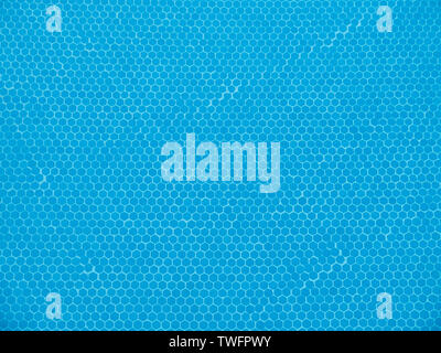 Piastrelle blu marciapiede sul fondo della piscina. Foto Stock