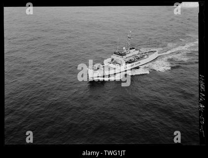 Port bow trimestre da elicottero - US Coast Guard Cutter, STORIS Womens Bay, Kodiak, Kodiak Island Borough, AK Foto Stock