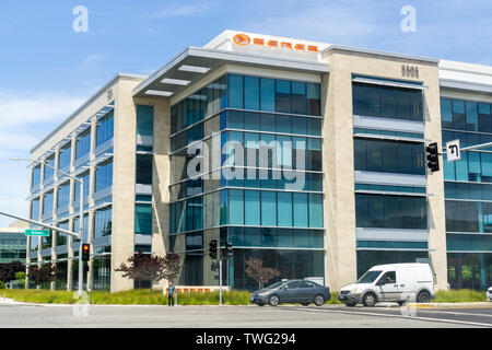 Giugno 10, 2019 Santa Clara / CA / STATI UNITI D'AMERICA - Seres (precedentemente noto come SF Motors Inc, veicoli elettrici produttore) uffici nella Silicon Valley; Seres ha svelato i Foto Stock