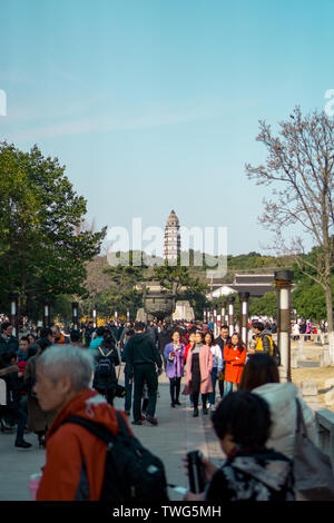 Huqiu Scenic Area, Suzhou Foto Stock