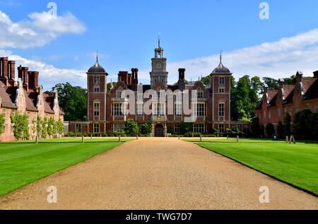 Blickling Hall nel Norfolk. Foto Stock