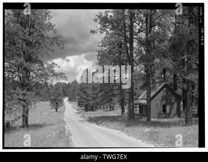 Stazione di ranger presso il lago di Giacobbe, rivolta a nno. - Ingresso NORD Road, tra poco Park e il Bright Angel Point, Grand Canyon, Coconino County, AZ Foto Stock