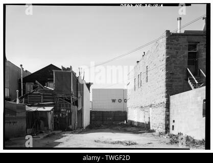 Vista posteriore di 622 a 626 MAIN STREET - Main Street District, 614-632 Main Street, Rapid City, Pennington County, SD; Artus, William C, fotografo; Gerloff, Scott, storico; Rowse, Patricia L, storico Foto Stock