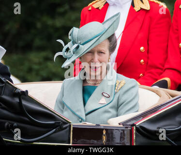 Ascot Berkshire, Regno Unito. 20 giu 2019. Princess Anne frequentare la giornata al Royal Ascot racing event, a Ascot Racecourse, Ascot Berkshire Ascot, Regno Unito - 20 giugno 2019 Credit: Nils Jorgensen/Alamy Live News Foto Stock