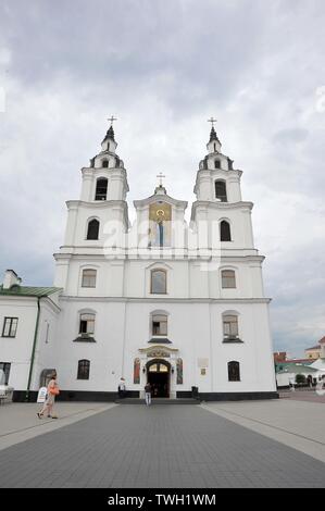 20/06/2019. Minsk. La Bielorussia. Una vista della cattedrale dello Spirito Santo. Viste di Minsk durante il 2019 European games. Minsk. La Bielorussia. 20/06/2019. Foto Stock