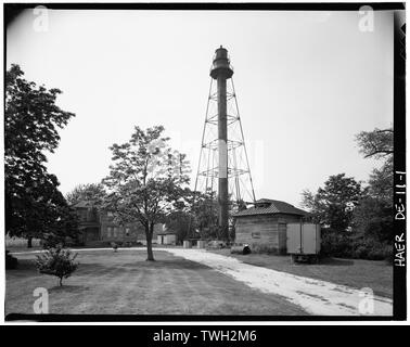 - Isola di Reedy gamma luce posteriore, Route 9, Taylors angolo, New Castle County, DE Foto Stock