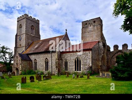 Weybourne Priory Chiesa, noto anche come tutti i Santi. Foto Stock