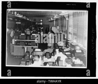 SAC command center, la principale area di operazioni, struttura sotterranea, edificio 501, circa 1960 - Offutt Air Force Base, Strategic Air Command Headquarters e Command Center, centro di comando, 901 Boulevard SAC, Bellevue, Sarpy County, NE Foto Stock