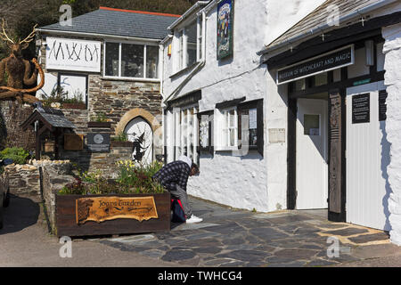 Museo della stregoneria a Boscastle, Cornwall, Regno Unito Foto Stock