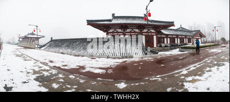 Shi Yuan Zuting, Tempio Baima Scenic Area, Luoyang, nella provincia di Henan Foto Stock