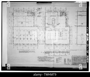 Seconda metà del disegno (vedi RI-15-106 per didascalia) - punto Quonset Naval Air Station, Roger Williams modo, North Kingstown, Washington County, RI; Albert Kahn,incorporato; George A Fuller Company; Merritt-Chapman e Scott Corporation Foto Stock