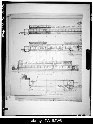 Seconda metà del disegno (vedi RI-15-79 per didascalia) - punto Quonset Naval Air Station, Roger Williams modo, North Kingstown, Washington County, RI; Albert Kahn,incorporato; George A Fuller Company; Merritt-Chapman e Scott Corporation Foto Stock