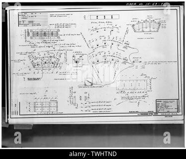 SHOP piano di acciaio strutturale (Foglio n. 20) - Hutsonville bridge spanning Wabash fiume sulla statale 154, Graysville, Sullivan County, IN; Milbank, R V; Robinson e Steinman; Wisconsin ponte di ferro e società; Vincennes Steel Corporation; Glasgow, Charles J Foto Stock