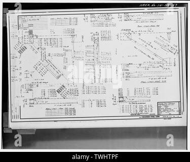 SHOP piano di acciaio strutturale (Foglio n. 7) - Hutsonville bridge spanning Wabash fiume sulla statale 154, Graysville, Sullivan County, IN; Milbank, R V; Robinson e Steinman; Wisconsin ponte di ferro e società; Vincennes Steel Corporation; Glasgow, Charles J Foto Stock