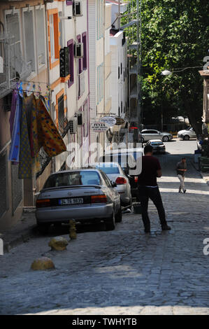 Quartiere di Sultanahmet, Istanbul, Turchia. Foto Stock