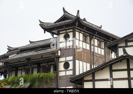 Costruzione della cittadina Hakka in Gankeng, Shenzhen Foto Stock