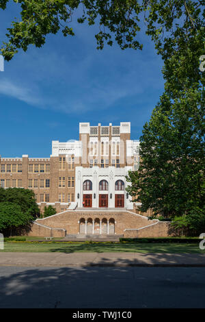 Little Rock Arkansas - Little Rock Central High School, sito di una storica Scuola crisi desegregazione nel 1957. La scuola, che ha più di 2,00 Foto Stock