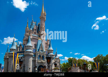 Orlando, Florida. Maggio 10, 2019. Il Castello di Cenerentola nel Magic Kingdom a Walt Disney World . Foto Stock