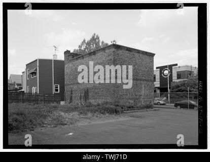 Albero n. 5, guardando a nord-est - Delaware, Lackawanna e Western Railroad, North Bergen Tunnel, attraverso il Bergen collina dalla prospettiva Street a Ogden Avenue a John F. Kennedy Boulevard al Beacon Avenue, Città di Jersey, Hudson County, NJ Foto Stock