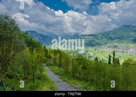 2018.08.17 fotografato in Enshi Grand Canyon. Foto Stock