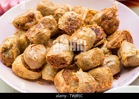 Hoi jo fritte carne di granchio rotoli chinese asia cultura Foto Stock