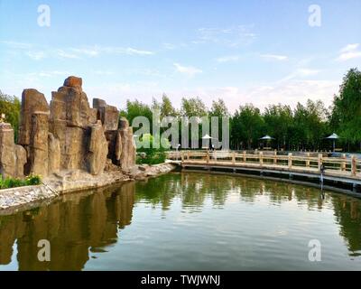 Lo scenario della Red Xinglong Bureau Foto Stock