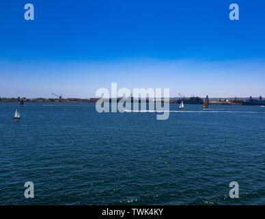 Barche da Sandiego Bay Foto Stock