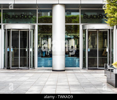Uffici Blackrock London - Blackrock European HQ Drapers Gardens nella City of London Financial District - architetto Kohn Pedersen Fox Associates KPF Foto Stock