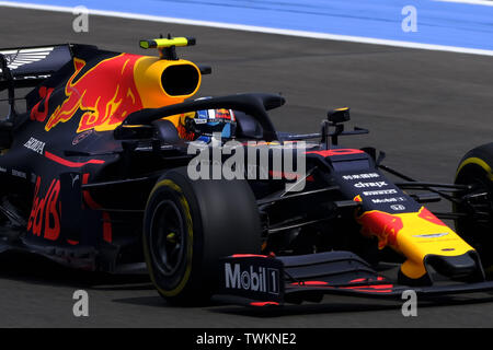 Le Castellet, Var, Francia. Il 21 giugno, 2019. La Red Bull Racing Driver PIERRE GASLY (FRA) in azione durante il periodo della Formula Uno francese Grand Prix al circuito del Paul Ricard a Le Castellet - Francia Credito: Pierre Stevenin/ZUMA filo/Alamy Live News Foto Stock