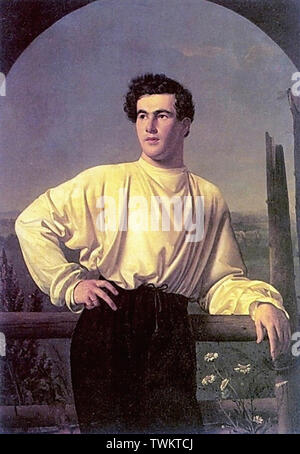 Orest Adamovich Kiprensky - Ritratto Atanasio Shishmarev 1826 Foto Stock