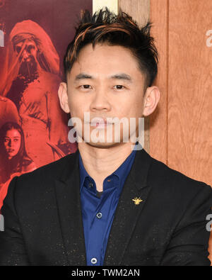 Giugno 20, 2019 - Westwood, California, Stati Uniti d'America - 17 Giugno 2019 - Westwood, California. James Wan assiste la prima mondiale di "Annabelle torna a casa" al Regency Village Theatre. (Credito Immagine: © Billy Bennight/ZUMA filo) Foto Stock