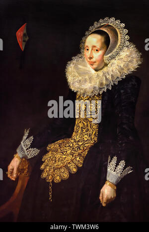 Catarina sia van der EEM (1589 - 1666), la terza moglie di Paulus van Beresteyn 1619 dal cerchio di Frans Hals 1582-1666 olandese Nei Paesi Bassi Foto Stock