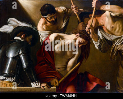 Caravaggio, l'Incoronazione con spine, pittura ad olio su tela, 1602 circa Foto Stock