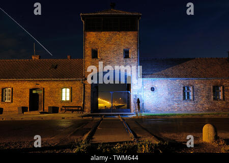 Auschwitz II - Birkenau Brzezinka,tedesco morte camp, tedesco, campo di concentramento, Polonia, campo di concentramento tedesco, lo sterminio di massa, Oświecim, Foto Stock